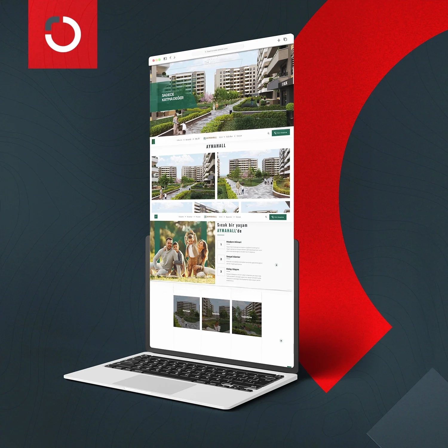 Aymahall Konutları Web Tasarım
