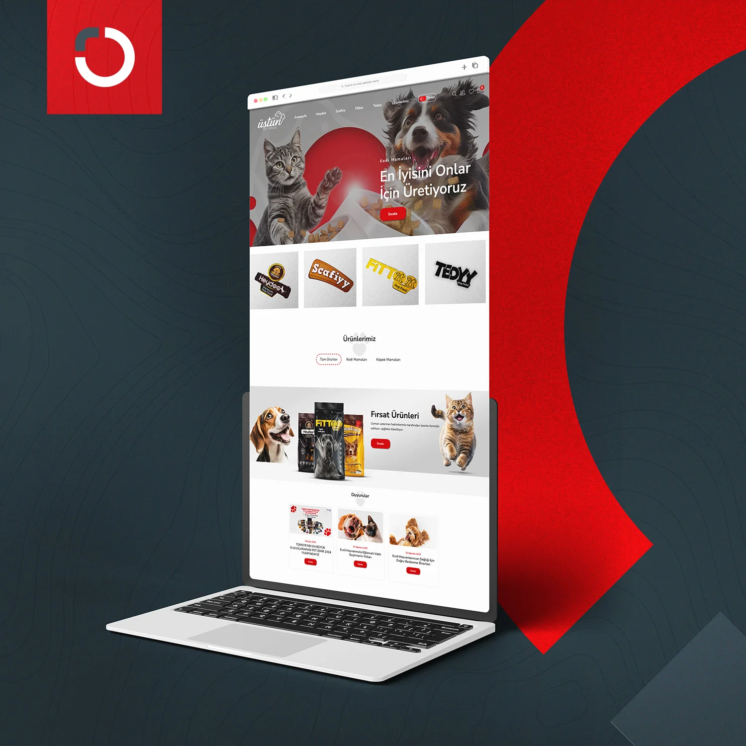 Üstün Pet Food Web Tasarım
